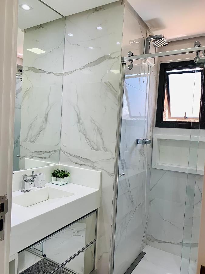 Apartamento Top De Linha Praia Da Enseada גוארויה מראה חיצוני תמונה